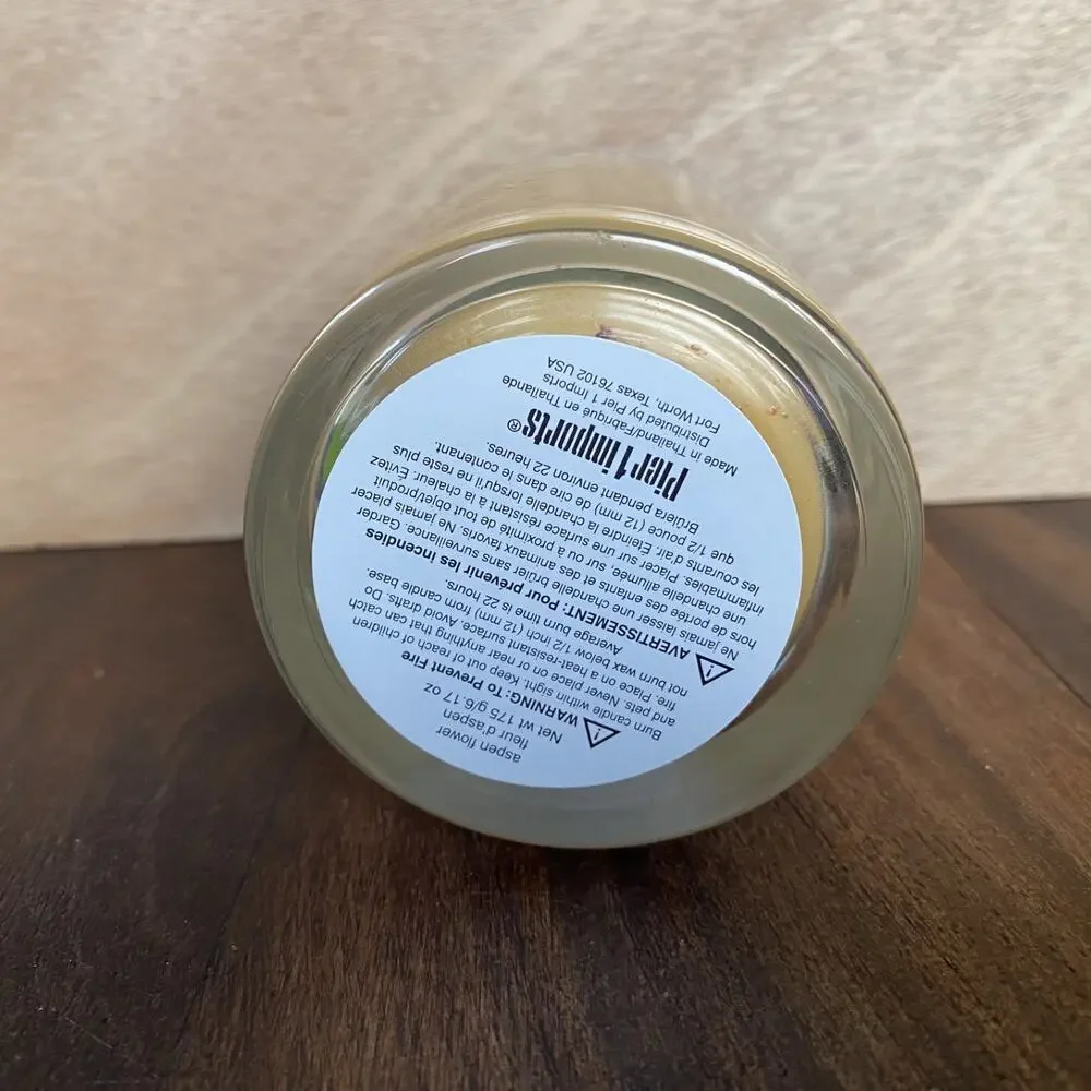 Pier 1 One Imports Aspen Flower Filler Candle 6.17 oz New